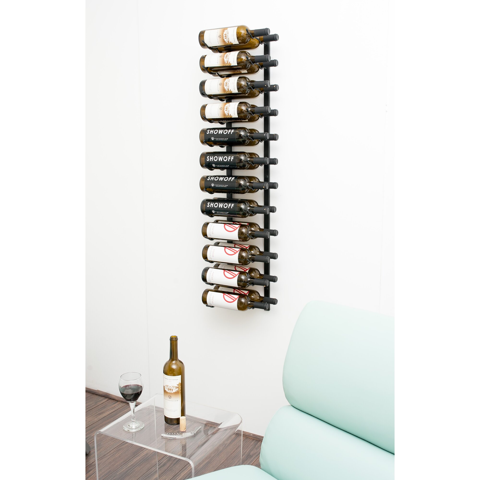 VintageView Wall Series 24 Bottle Wall Mounted Wine Rack & Reviews Wayfair